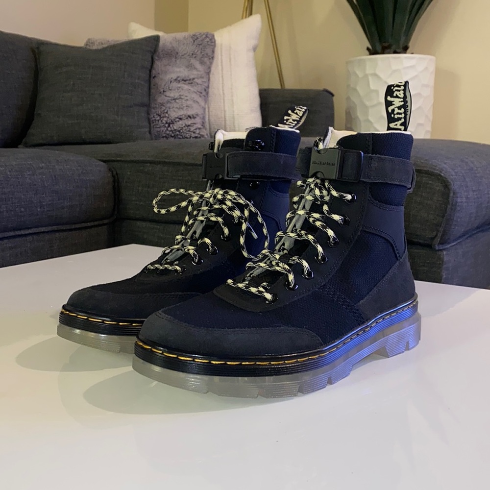 Brand New Dr Martens Black Combs Tech Boots Size 42 (EU) Womens 10 Mens 9